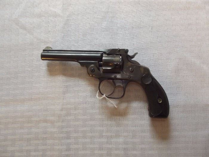 Smith and Wesson .32 Caliber pistol, also a break top pistol,compact size makes it a good pocket gun . 