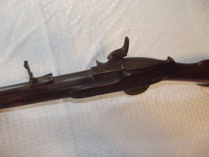Top view of carbine rifle.
