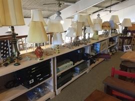 Lamps, DVD players, etc