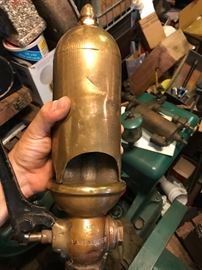 Brass steam whistle