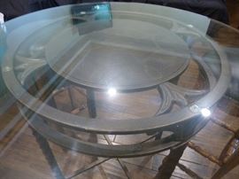 Bistro set with 3 stools