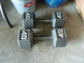 40 lb weights