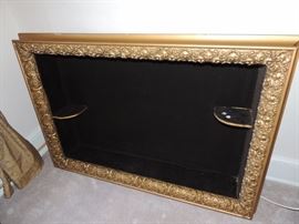 vintage plaster shadow box