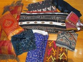 Textiles from India, Mali, Indonesia and Nova Scotia
