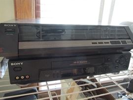 Sony #PS FL 7II Turntable; Sony VHS player