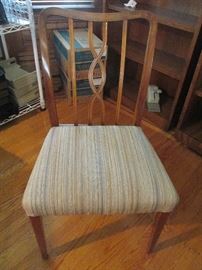 Set of 6 chairs. Mid-century.   Swedish Oak.