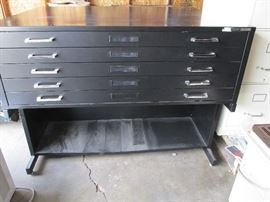 5 drawer map file (Flat File). 35"x46".   Mayline brand