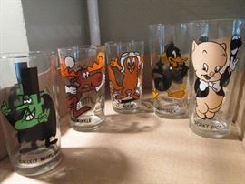 More Pepsi character glasses.