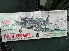 MIB  Never opened.  Guillow's F4U-4 Corsair Model Kit.# 1004