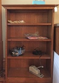 Solid oak bookcase/cabinet