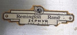 2 vintage Remington Rand Zephyr aluminum chairs