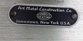 Vintage Art Metal Construction aluminum chair