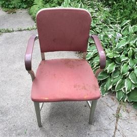 Vintage aluminum chair