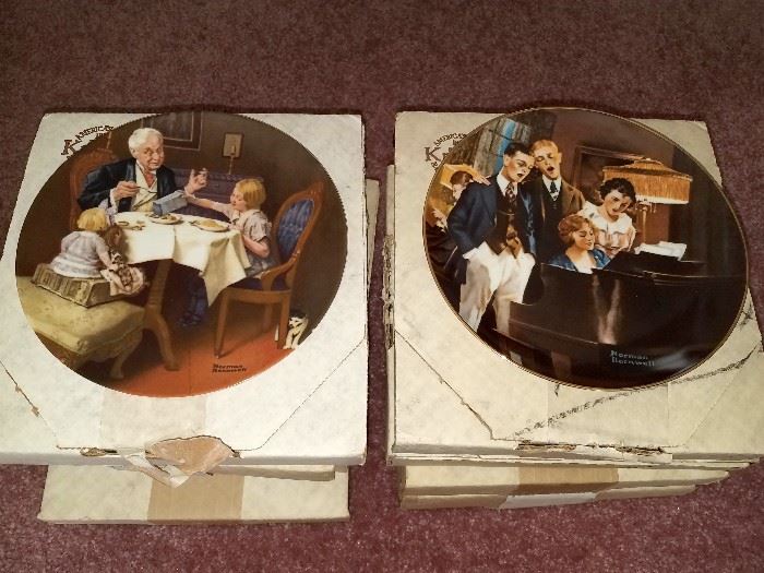 Norman Rockwell collector plates