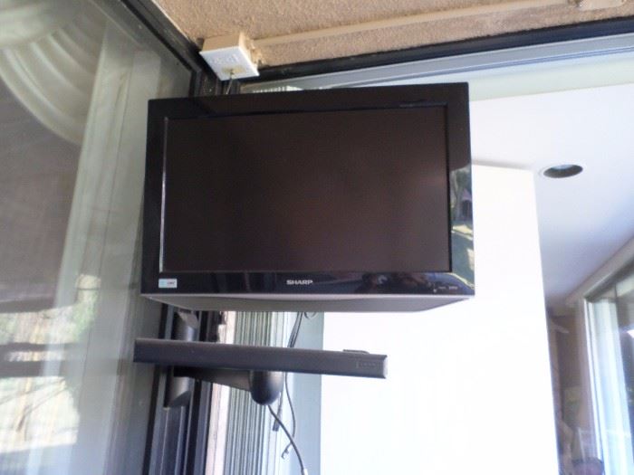 Sharp Outdoor Flat screen with mount