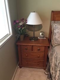 Nightstand and lamp