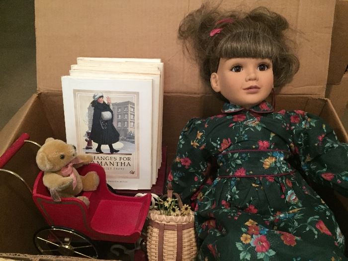 American Girl Dolls - with extensive clothing collection, furniture and books