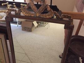 mirror - gold leaf and mahogany - vintage