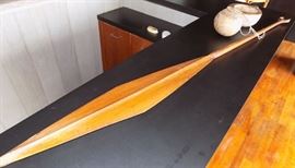 MHE040 Antique Pacific Island Paddle & Coconuts