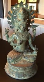MHE042 Vintage Indian Goddess Statue Figurine