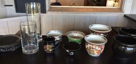 MHE060 Variety of Decorative Vases & Asian Planters