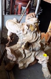 MHE161 Cast Iron Warrior Statue