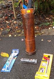 MHE159 Vintage Leather Umbrella & Cane Holder and More