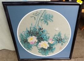 MHE168 Oriental Floral Picture