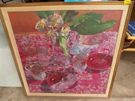 MHE177 Hawaiian Oil Painting by Kim Stan