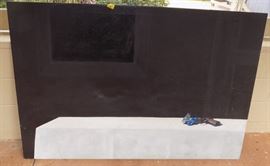 MHE190 Large Unusual Canvas Painting