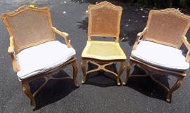MHE197 Set of Three Wooden Chairs