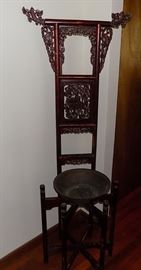 MHE223 Ornate Carved Wooden Chinese Washstand