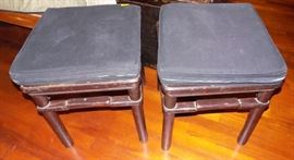 MHE231 Pair of Vintage Chinese Wooden Benches