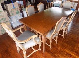 MHE239 Italian Wooden Dining Table and Six Chairs