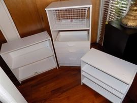 MHE266 Pair of Press Wood Shelf Units, Cabinet