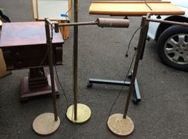 MHE291 Adjustable Portable Desk, Antique Wash Stand, Stand Lamps