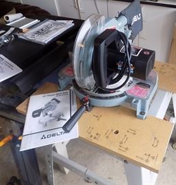 MHE299 10" Delta Power Miter Saw & Rigid Table/Stand
