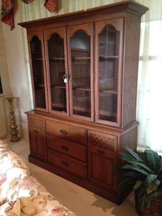 This large china cabinet provides great storage.