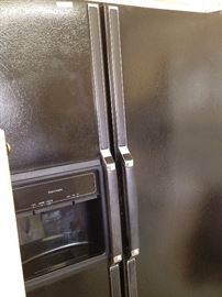 Black Kenmore side-by-side refrigerator