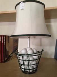 Decorative golf ball lamp