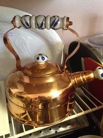 Copper tea kettle