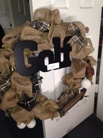 "Golf" wreath