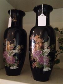 Pair of Asian style vases