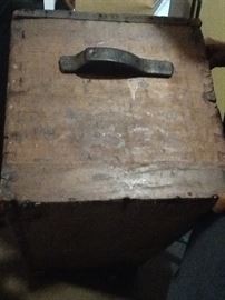 Hand made primative horse blanket chest