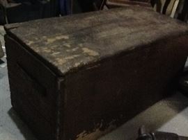 Hand made horse blanket chest