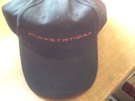 Video game hats, t-shirts, promotional items, store signs