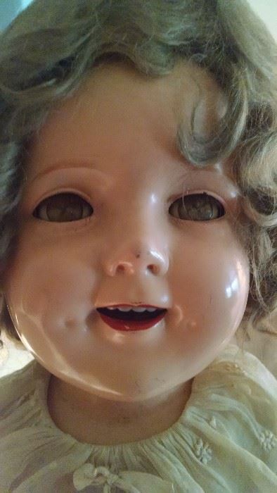 CLOSE-UP...LARGE SHIRLEY TEMPLE DOLL