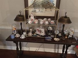 Featuring a Herend Tea Set