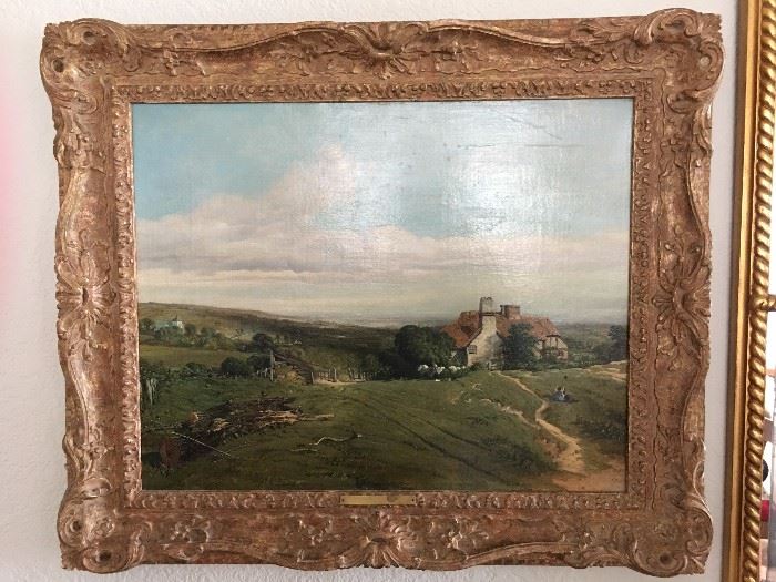 Charles Simms (1835-1883), "Near Horsham, Sussex 1862" on verso