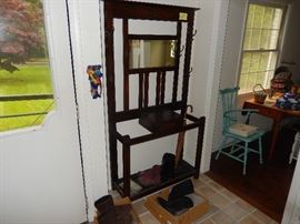 Antique oak Coat Stand